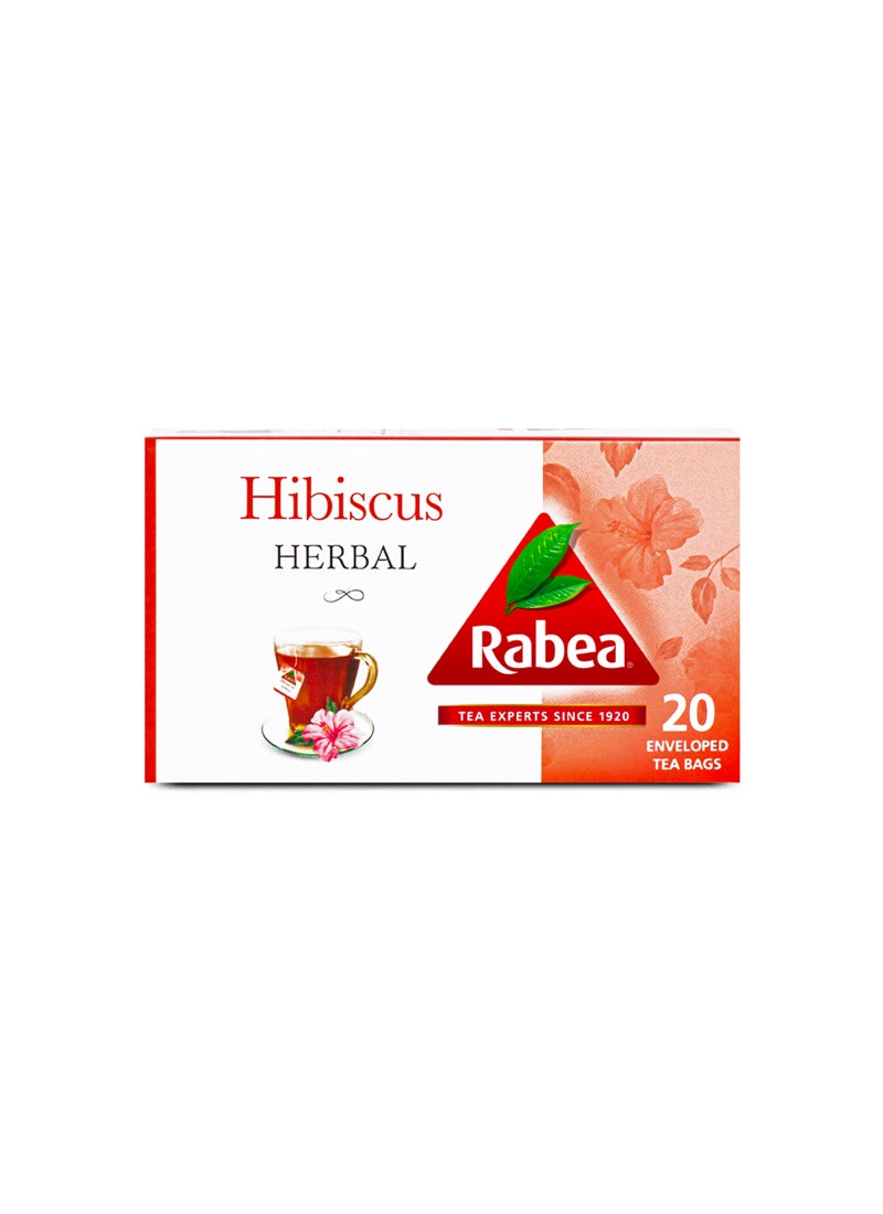 Rabea tea Hibiscus Tea 20 Teabags (40g) - Image 1